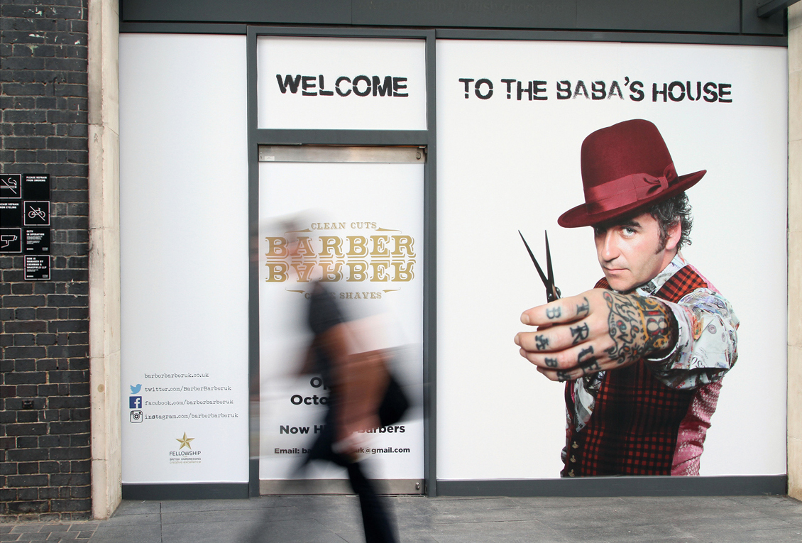 Johnny BABA for Barber Barber UK